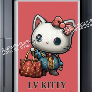 HELLO KITTY PRINT 11X17 LV KITTY HELLO KITTY DESIGNER SERIES-BY NAVARRO